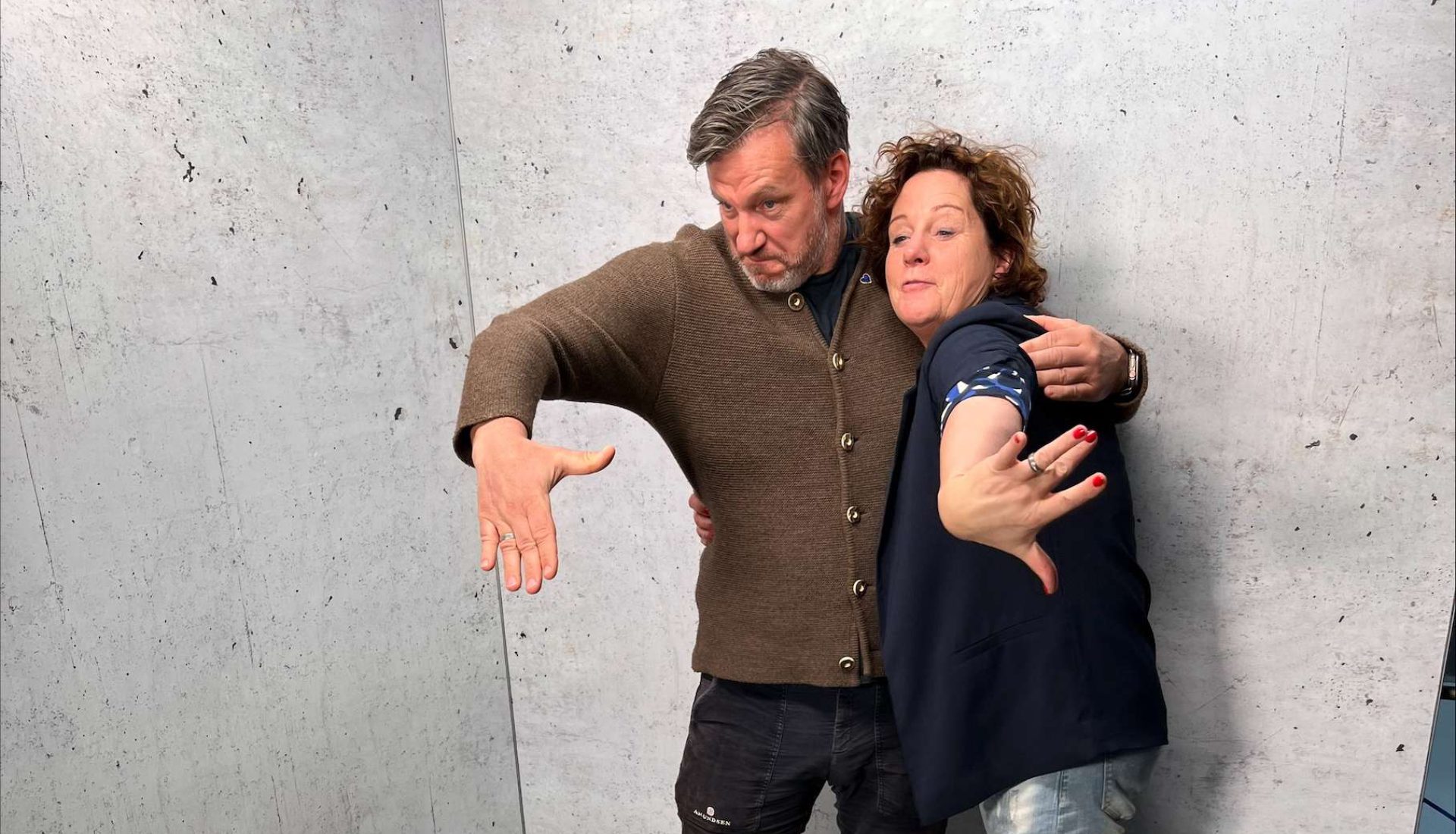 André Wiersig zusammen mit Steffi Neu bei WDR2